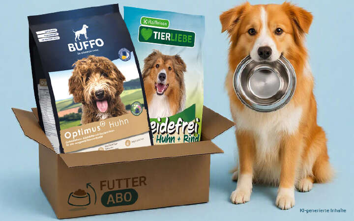 Top Banner Hund haelt Futternapf in den Mund 800x500